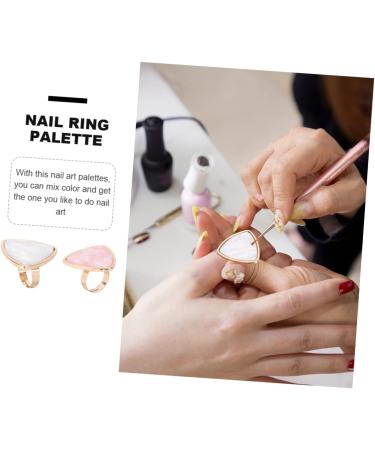 Palette De Nail Art Palette De M lange 2 Pi ces Accessoire Pour Cr ation De Designs Ongles - Buy Online on GoSupps.com