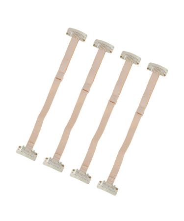 Verdant Touch PU Leather Face Lifting Headband Large Capacity Makeup Organizer Bag Multi-Partition Waterproof Mocha Brown 4 Adjustable Elastic Bands with Clip