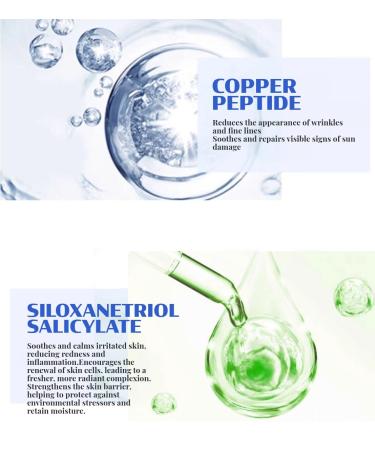 Blue Copper Peptide Rejuvenating Serum | Anti-Aging Reduces Wrinkles & Fine Lines Boosts Elasticity Sun Damage Repair with Hyaluronic Acid - International Shipping - Buy Online on GoSupps.com