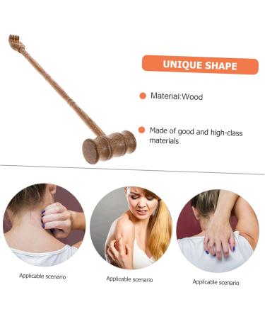 Buy Hapinary Portable Manual Back Massage Device - Wooden Knocking Hammers & Hook Shoulder Massager - Ideal for Pain Relief & Relaxation - Buy Online on GoSupps.com