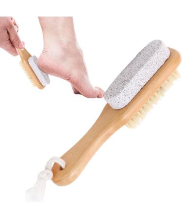 Foot Pumice | Soft Dual-Function Shower Foot Scrubber Shower Foot Scrubber with -Shaped Design Foot Pumice Stone for Feet Dry Skin Removal Bath - Buy Online on GoSupps.com