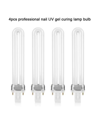 Buy 4-Pack 12W UV Tubes for Portable LED Nail Lamp | Professional UV Nail Dryer Replacement | Ideal for Manicure Tool - Buy Online on GoSupps.com