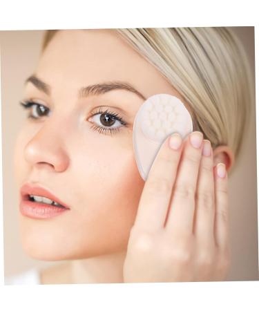 Beaupretty Face Exfoliator Brush Wool Double Sided Facial Cleansing Manual exfoliating Handheld face Scrubber Silicone Facial ES Manual Facial Soft Rayon Wool Miss face Brush - Buy Online on GoSupps.com