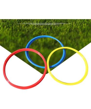 LIOOBO Agility Rings 40cm - Set of 6 for Speed Training in Athletics, Football, Soccer - Ideal for Combat Sports Workout - Buy Online on GoSupps.com