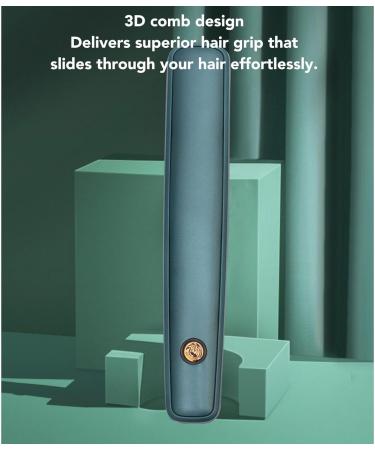 Negative Ions Hair Straightener Brush - Fast Heating Portable & Rechargeable for Home & Travel - Buy Online on GoSupps.com