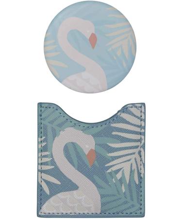 Draeger Paris 1886 Flamingo Mirror | Round Pocket Mirror for All Occasions | Perfect Birthday Gift | 8.5 cm x 8 cm - Buy Online on GoSupps.com