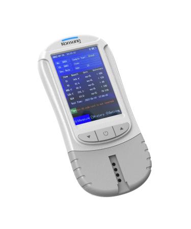 Consulation 6-in-1-lipid analyzer for total cholesterol HDL and LDL cholesterol triglyceride cholesterol uric acid and diabetes test with 50 test strips for the homest