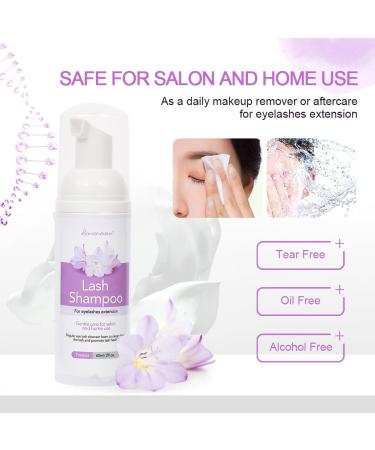 Eyelash Shampoo for Extensions | 60ml Foam Cleaner | Freesia Scent | Salon & Home Use - Buy Online on GoSupps.com