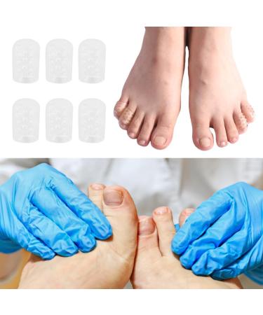 Silicone Toe Protectors - 40 Pcs for Ingrown Toenails, Corns, Calluses, Blisters - Clear Toe Caps for Pain Relief - Buy Online on GoSupps.com