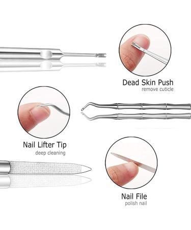 7 PCS Thick Ingrown Toenail Clipper Kit with Nail Clippers Toenail Lifter Cuticle Cutter Nail File Toenail Corrector PU Leather Case for Ingrown Thick Hard Toe Nail Fingernail Red - Buy Online on GoSupps.com