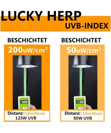 Buy Lucky Herp 125W UVA UVB Thermal Lamp for Reptiles - Ideal E27 Basking Spot Light for Turtles Bearded Dragons & Lizards - Perfect Terrarium UVB Heat Lamp - Buy Online on GoSupps.com