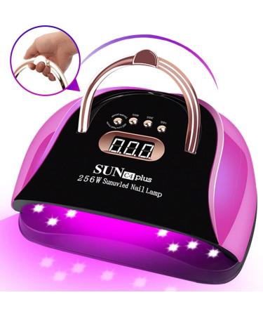 LASIEYO 256W UV LED Nail Lamp with Automatic Sensor and 4 Timer Settings - Professional Dual Light Bead Manicure Phototherapy Lamp for Gel Nail Polish Curing - Buy Online on GoSupps.com