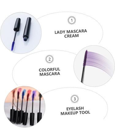 SOESFOUFU 6pcs Colored Mascara Women Mascara Eyelash Makeup Tool Long Lasting Mascara Cream Makeup Mascara Abs - Buy Online on GoSupps.com