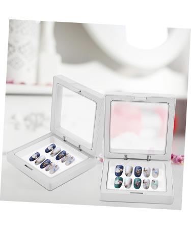 WOFASHPURET Acrylic Nail Tips Display Organizer Jewelry Display Stand 7x7cm White - Buy Online on GoSupps.com