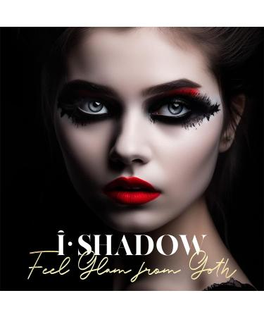 BEPHOLAN Matte Eyeshadow Palette - Red, White, Black | High Pigment Eyeshadow for Gothic Vampire Makeup - Buy Online on GoSupps.com