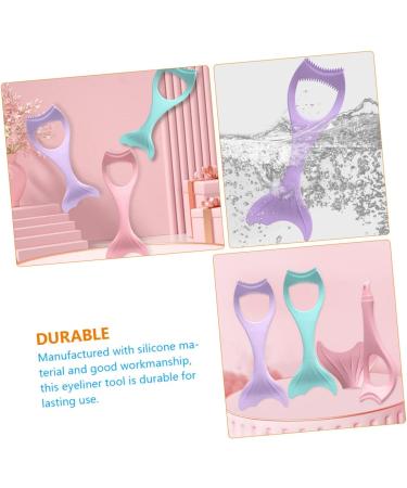 NOLITOY Mascara Brush Tuile Molds Silicone Makeup Tools Lash Tool Marscara Drawing Aid Tool Safety Mask Eyes 15X5.7CM Violet - Buy Online on GoSupps.com