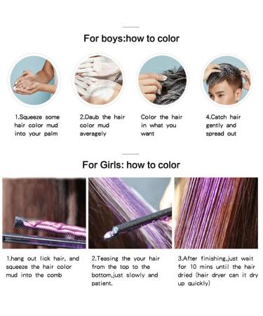 Natural Matte Hair Color Wax for Party & Cosplay - Black | Long-lasting Hairstyle & Easy Application - Buy Online on GoSupps.com