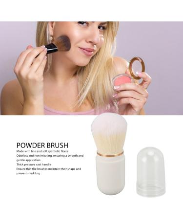 Mini Blush Brush Lightweight Portable Telescopic Makeup Brush Durable Soft for Loose Powder (White) - Buy Online on GoSupps.com