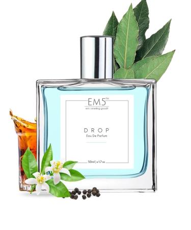EM'5 Drop Perfume for Men | Amber Spicy Whisky | Eau de Parfum Spray | Strong and Long Lasting Fragrance | Luxury Gift for Him.