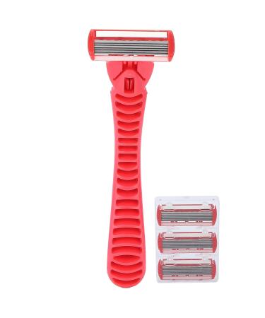 Buy Women's Skin Shaver with Elastic Sensor Blade | Red Reusable Razors for Smooth Legs - International Shipping Available - Buy Online on GoSupps.com