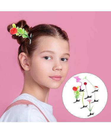 KALLORY 28pcs Bean Sprout & Flower Hair Clips Set for Women - Cute Plant Barrettes & Hairpins for Girls - Grass Hair Accessories - Buy Online on GoSupps.com