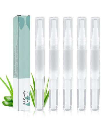 ECLIPSEGUARD 5 pieces Nail Care Pen Health Nail Care Pen Routine Nail Care Pen nail fungus treatment pen for well -groomed fingernails toenails with aloe vera tea tree oil vitami e