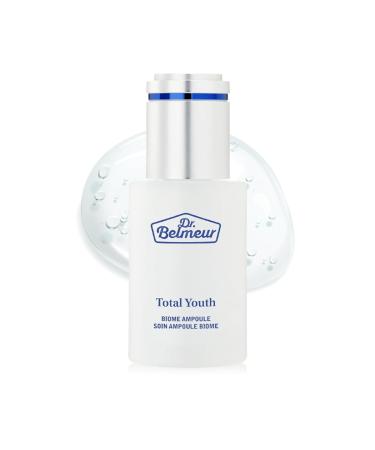 Total Youth Biome Ampoule (1.2fl oz) - Premium Serum for Wrinkles Elasticity & Hydration. Korean Skin Care by LG Beauty. Collagen Panthenol Niacinamide Licorice.