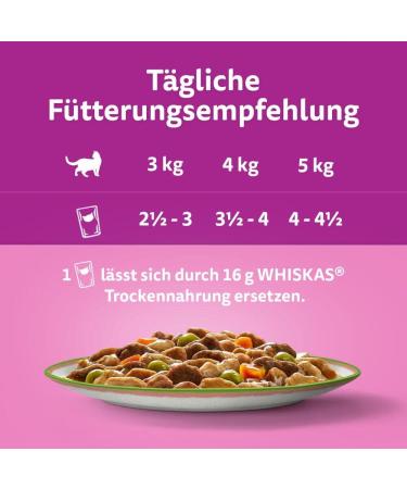 Buy Whiskas 1+ Cat Food Tasty Mix in Sauce - 40x85g Wet Food for Adult Cats - Premium Quality 3.4 kg Pack - International Shipping Available - Buy Online on GoSupps.com