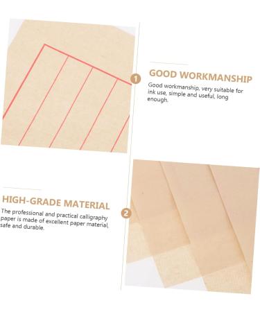 Lurrose 50 Sheets Rice Paper Writing Brush Calligraphy Ink As Shown 29x19cm - Buy Online on GoSupps.com