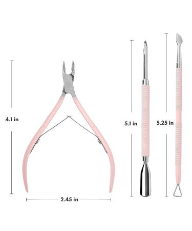 Makartt Cuticle Trimmer and Pusher Set - Professional Stainless Steel Pedicure and Manicure Tools 3pcs - Buy Online on GoSupps.com