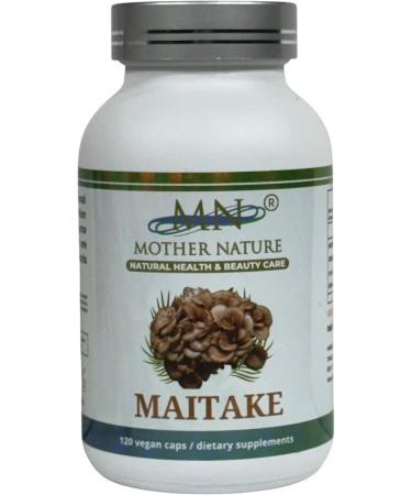 Mother Nature Maitake (Grifola frondosa) Mushroom - 120 Vegan Capsules - 60 Day Supply - Made in USA - Buy Online on GoSupps.com