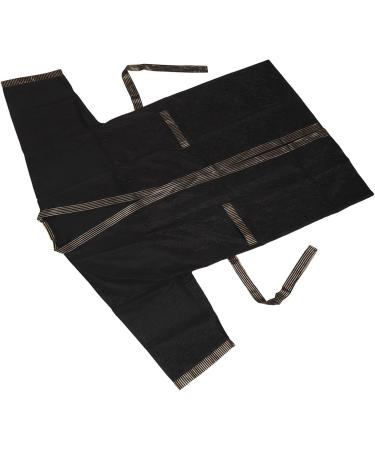 Polyester Short Sleeve Haircut Pocket Apron Stylish and Professional Waterproof Versatile Use Black Color 2 Pockets for Salon Home - Buy Online on GoSupps.com