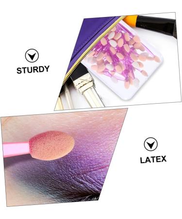 SOESFOUFU 50pcs Double Ended Eyeshadow Brush Eyeshadow Sponge Stick Eye Shadow Brush Makeup Pink Plastic - Buy Online on GoSupps.com