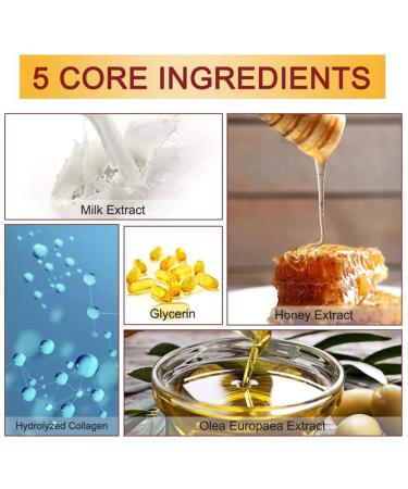 CGBOOM Moisturizing Hand Masks - 3 Pairs Collagen & Vitamin Infused Gloves for Dry Aging Cracked Hands | Honey & Milk Extracts - Buy Online on GoSupps.com