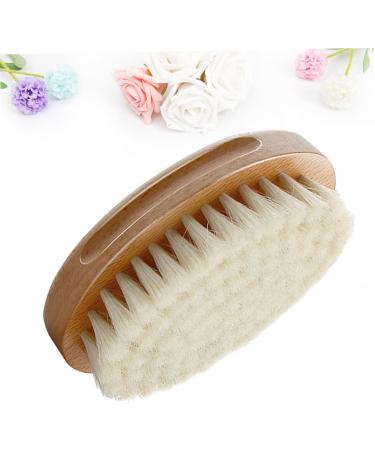 Healvian Baby Bath Cleaning Brush Set - Newborn Hair Brush, Shower Massage Comb Kit - White 11x6cm - Buy Online on GoSupps.com