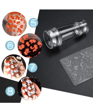 Lurrose Clear Nail Art Stamper - Jelly Silicone Tool for DIY Nail Decor | Perfect for Women Ladies & Girls - International Shipping Available - Buy Online on GoSupps.com