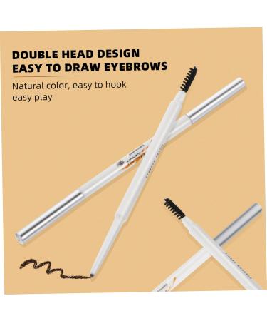 Healvian 6 Pcs Double-headed Waterproof Eyebrow Pencil Brow Pencil with Brush Makeup Tool Abs (shell) - Buy Online on GoSupps.com