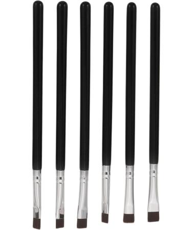 FRCOLOR 24 Pieces Flat Eyebrow Brush Eyelash Brush Flat Thin Eyeliner Brush Cosmetic Brush Flat Concealer Brush Eyebrow Makeup Brush Wooden Handle Flat Tool Travel - Buy Online on GoSupps.com