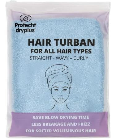 PROTECHT DRYPLUS Super Absorbant Microfibre Hair Turban - Blue Fog - Buy Online on GoSupps.com