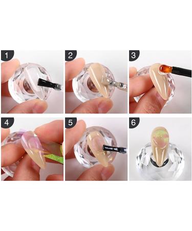 Nail Stickers & Decals For Womens Holographic Aurora Ice Cube Cellophane Nail Art Foil Transfer Roll Set Mix-Pattern Stickers 10 Colors - Buy Online on GoSupps.com