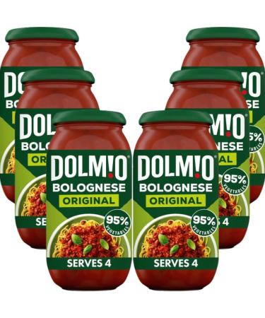 Dolmio Original Bolognese Sauce For Pasta 500g - 6 Pack | Tomato Sauce Made With 95% Vegetable No Artifical Colours. - Buy Online on GoSupps.com