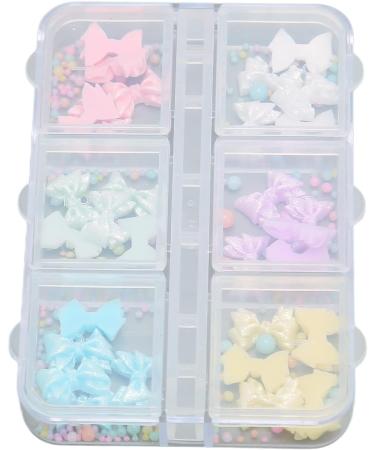 3D Cute Bowknot Nail Charms Nail Glitter Charm Rhinestones Ornaments Nail Art Decorations Glitter Accessories for DIY Craft Nail Art Design Manicure Decor - Buy Online on GoSupps.com