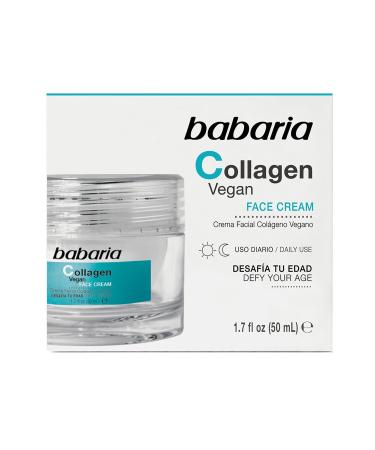 Babaria Collagen Vegan Face Cream - Best Anti-Aging & Moisturizer - Plant-Based Skin Rejuvenation - 1.7 oz - Buy Online on GoSupps.com