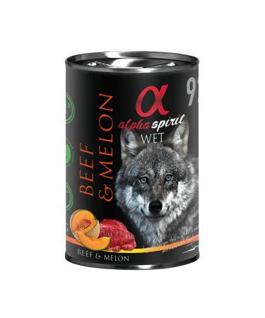 Alpha Spirit Wet Dog Ternera Con Melón 400g (6uds)