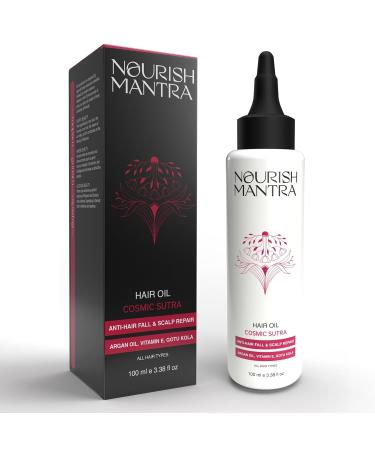 SODEN Cosmic Sutra Vitamin E Hair Oil | With Argan Oil & Gotu Kola | Hair Growth Oil | Nourishing & Volumizing | Promotes Hair Growth | Sulphate & Parabens Free | 100ml | For Women & Men
