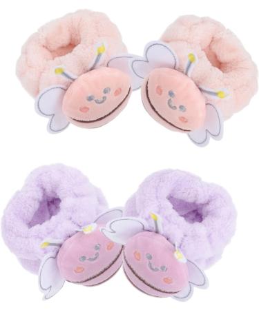 Healeved 8 Pairs Wrist Band Makeup Washcloths Towel Band Womens Hair Accessories Wrist Wraps Head Bands for Womens Hair Makeup Cartoon Washing Bee Headband Make up Yoga Towel Flannel Child - Buy Online on GoSupps.com