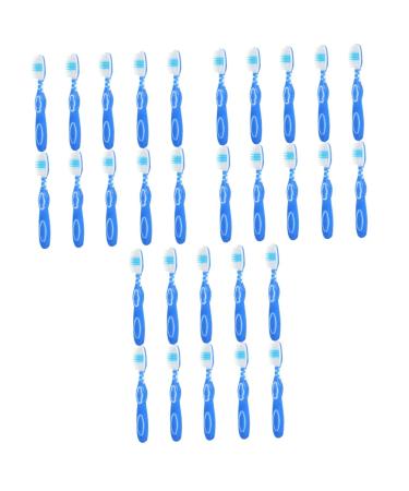 Magiclulu 30 STK prison toothbrush tooth cleaning tools prison requirement prison toothbrushes prison used toothbrush little toothbrushes toothbrush bags plastic travel clean 1 piece (1 Pack) bluex3stk