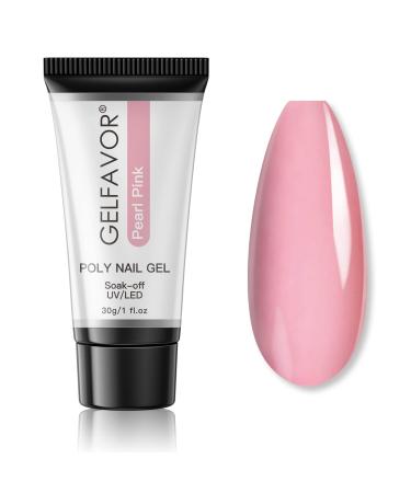 Gelfavor poly nails gel pearlrosa color nail gel set pink gel nail extension gel nail extension gel Nail extension gel for nails colors for technician starter diy salon
