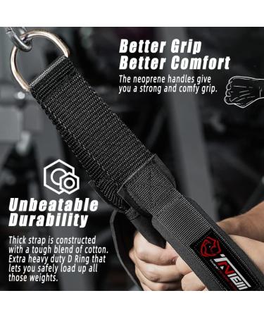 Tricep Rope Cable Attachment for Greater Range Of Motion - Dual Length Design - Buy Online on GoSupps.com