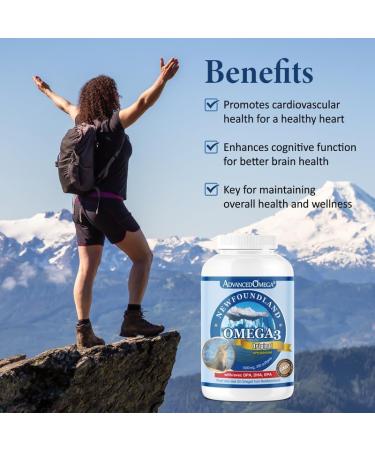 ADVANCED OMEGA Seal Oil 1000MG (300 Count) Canadian Newfoundland Harp Seal Omega-3 Supplement Non-GMO Gluten-free Soy-free and Dairy-free Made in Canada 300 count (Pack of 1) - Buy Online on GoSupps.com